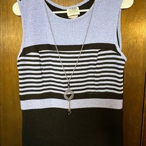 Vintage R&M Richards by Karen Wong MIDI Dress with Necklace